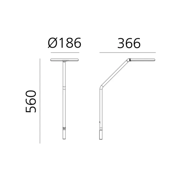 VINE LIGHT ZIDNA SVJETILJKA CRNA 8W 3000K 602lm