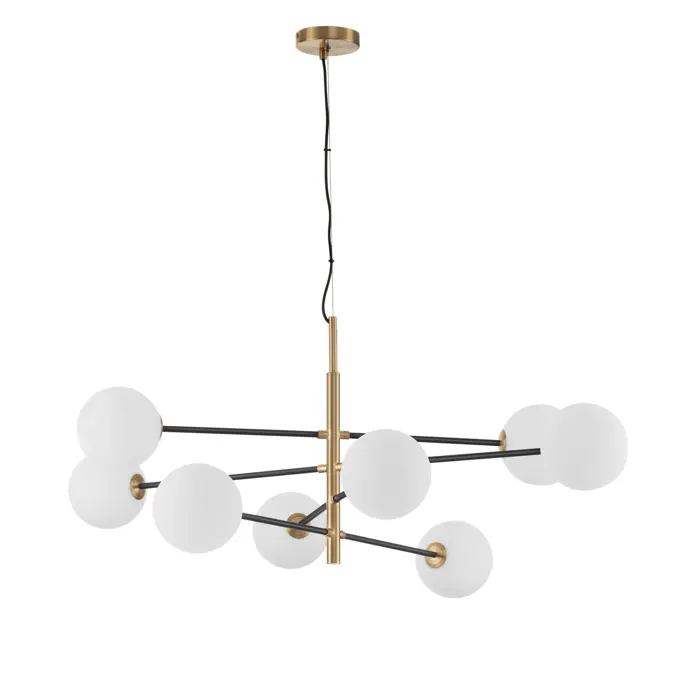 VITRA VISILICA 8xG9 /IP20/ZLATNA & CRNA