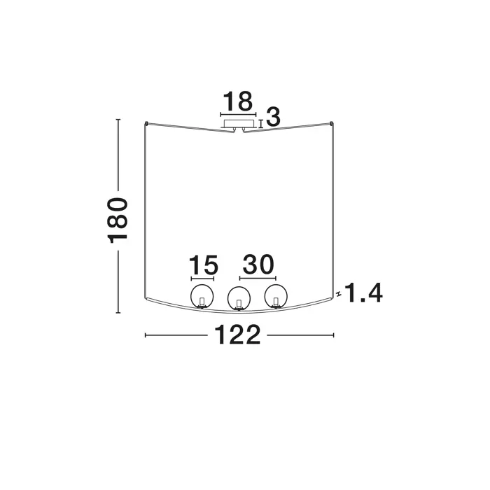 VITTON VISILICA E14/IP20/MESING & BIJELA