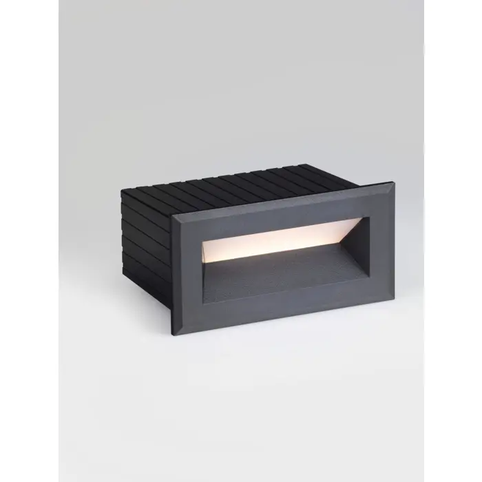 VIVION UGRADBENA ZIDNA SVJETILJKA CRNA LED 1 Watt 220-240 Volt 29lm