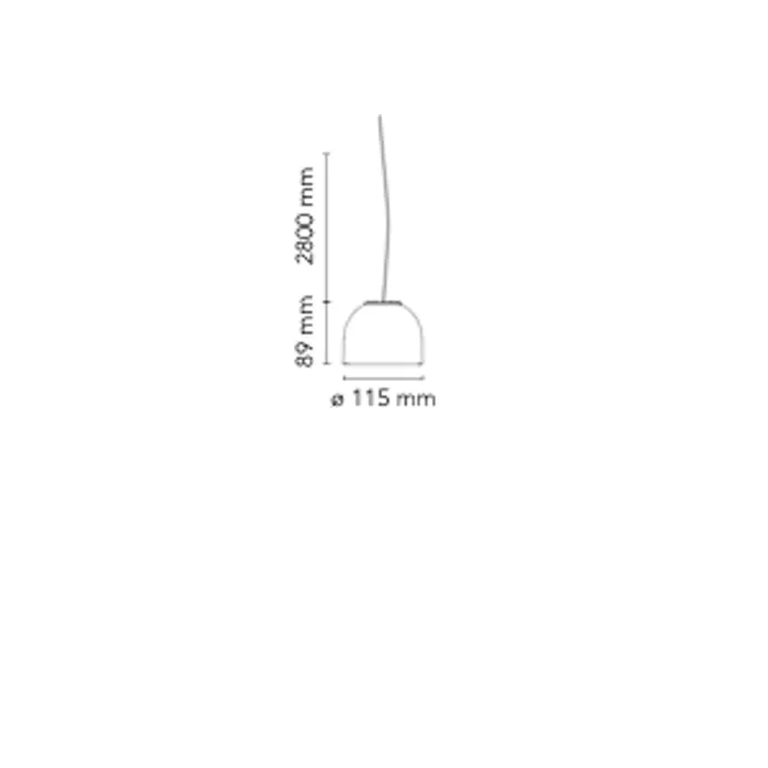 WAN VISILICA G9/40W/220-250V/fi.115mm/CRNA