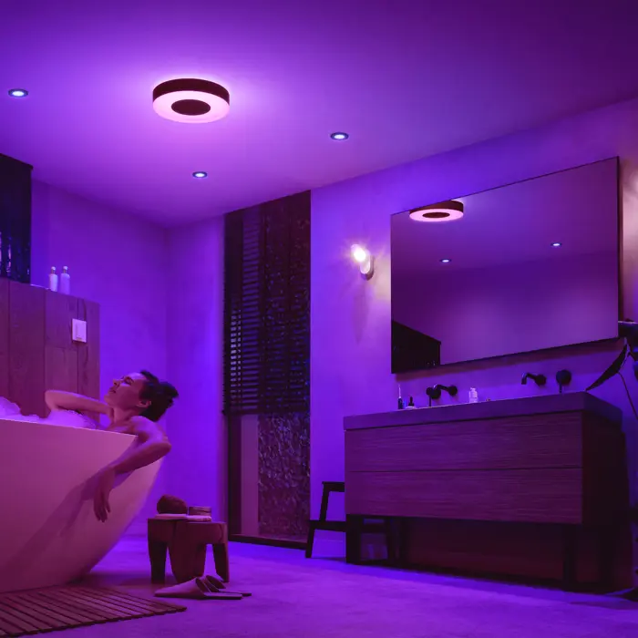 XAMENTO PHILIPS HUE pametna LED stropna svjetiljka M crna