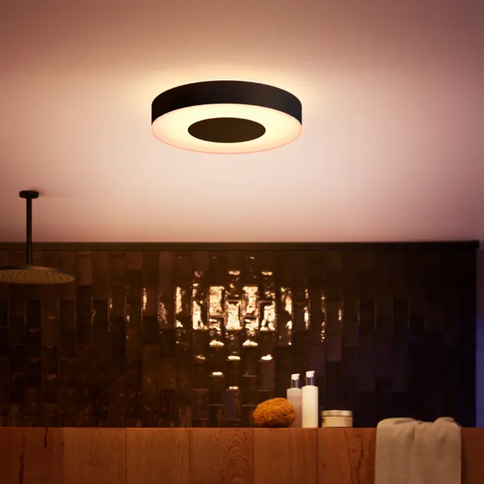 XAMENTO PHILIPS HUE pametna LED stropna svjetiljka M crna