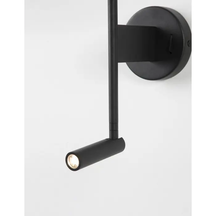 YAMA ZIDNA LAMPA LED & E27 15W/3000K/210lm/IP20/CRNA