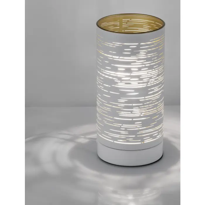 ZANE STOLNA LAMPA E14 /IP20/BIJELA/ZLATNA