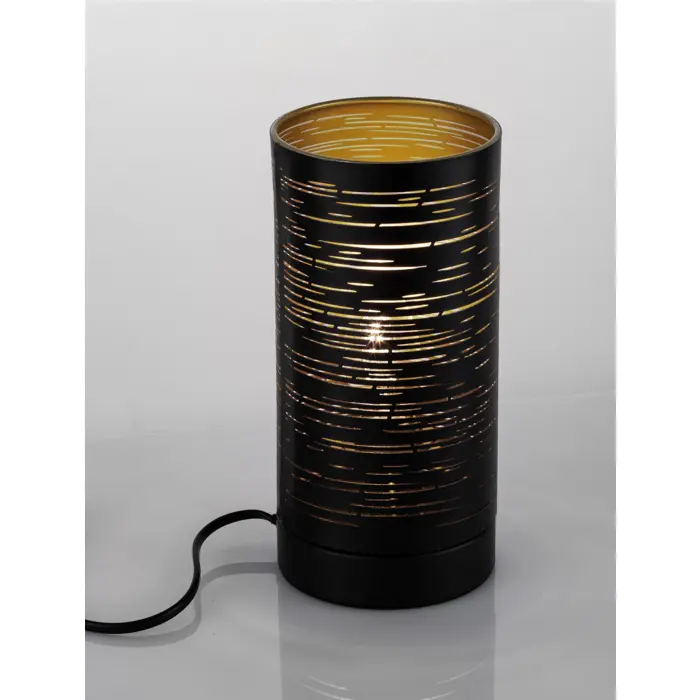 ZANE STOLNA LAMPA E14 /IP20/CRNA/ZLATNA