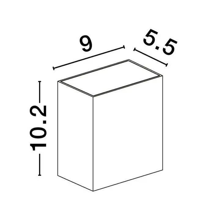 ZARO VANJSKA ZIDNA SVJETILJKA LED 10,4W/3000K/639lm/IP65/ANTRACIT