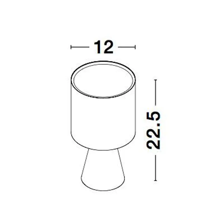 ZERO STOLNA LAMPA E14 IP20/BIJELA
