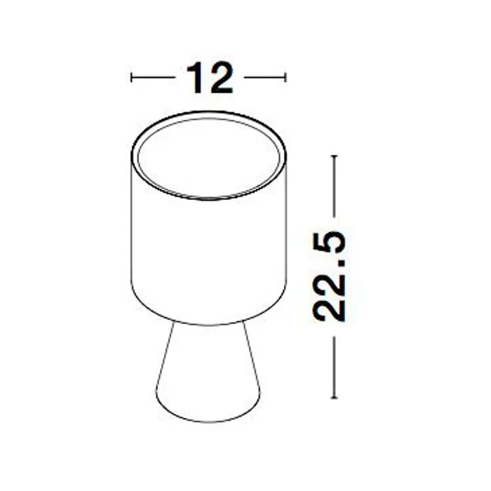 ZERO STOLNA LAMPA E14 IP20/SIVA