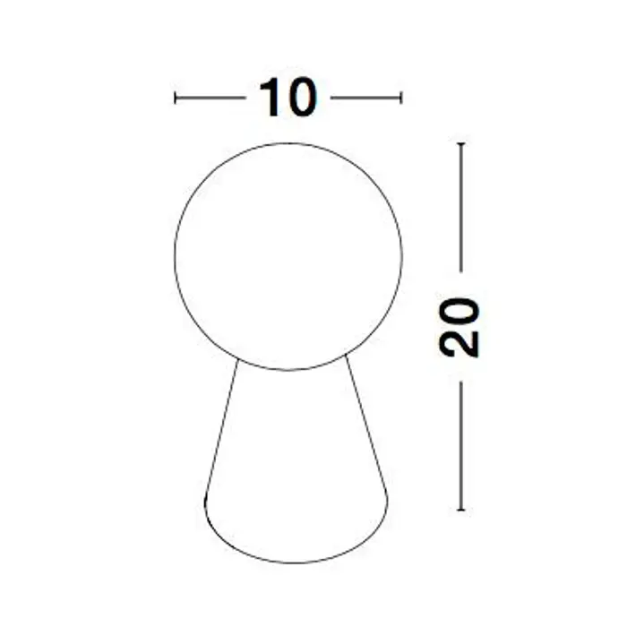 ZERO STOLNA LAMPA G9 IP20/SIVA & BIJELA