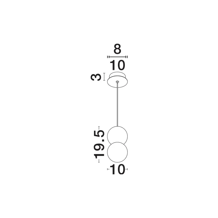 ZERO VISILICA G9 /IP20/BIJELA