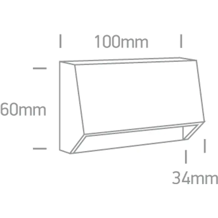ZIDNA SVJETILJKA LED 1,5W/CCT/2700-3300-4000K/80lm/230V IP65 BIJELA