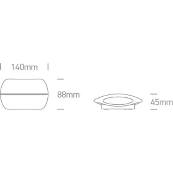 ZIDNA SVJETILJKA LED/2×3W/3000K/2x210lm/230V/IP54 ANTRACIT